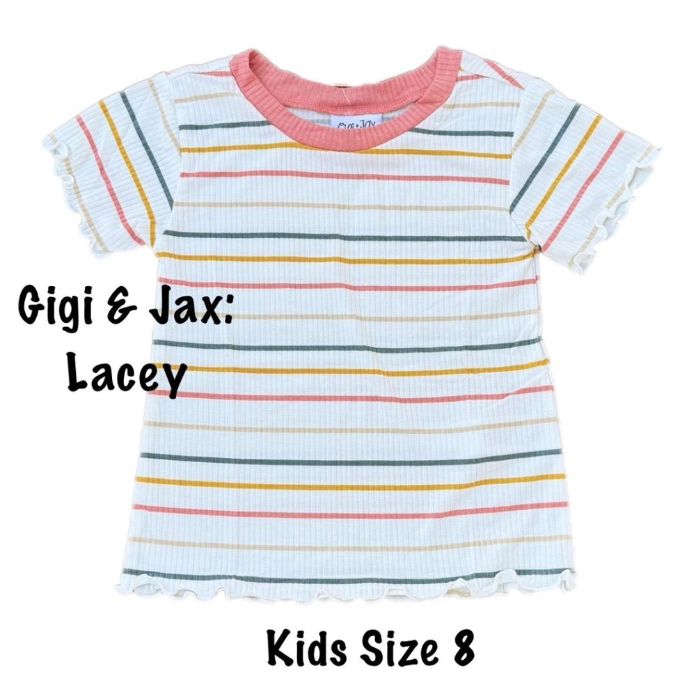 NWT LuLaRoe short sleeve top with stripes